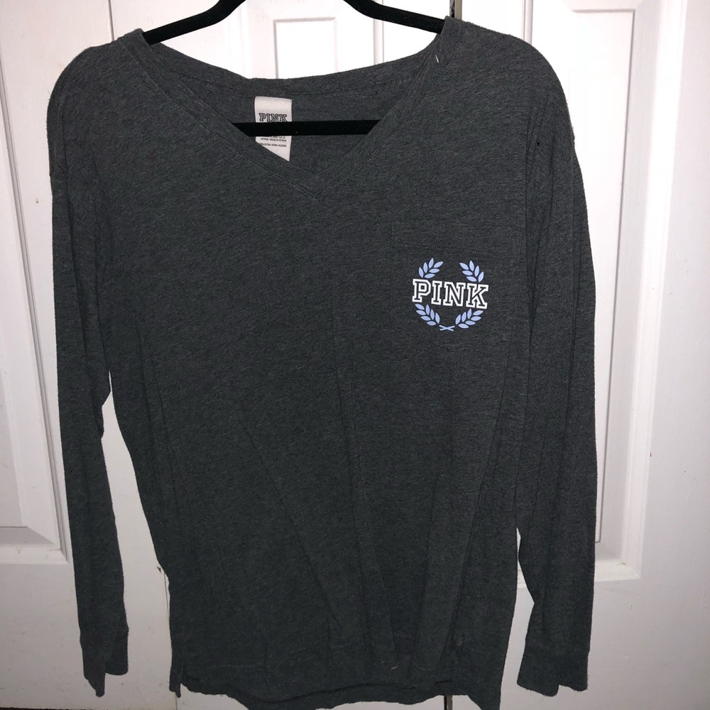 Pink long-sleeve shirt